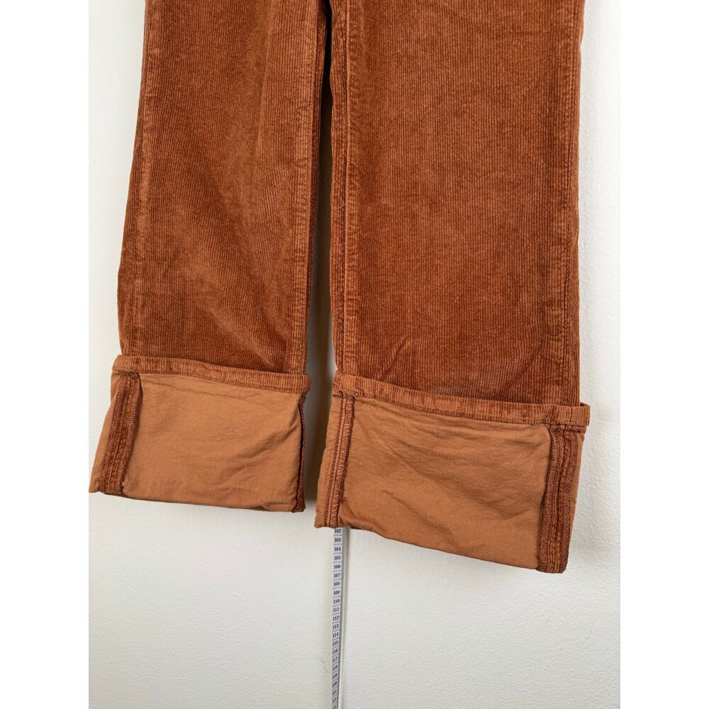 Pilcro Scotty Cuffed High Rise Straight Corduroy Pants Adobe 27 - Picture 8 of 15